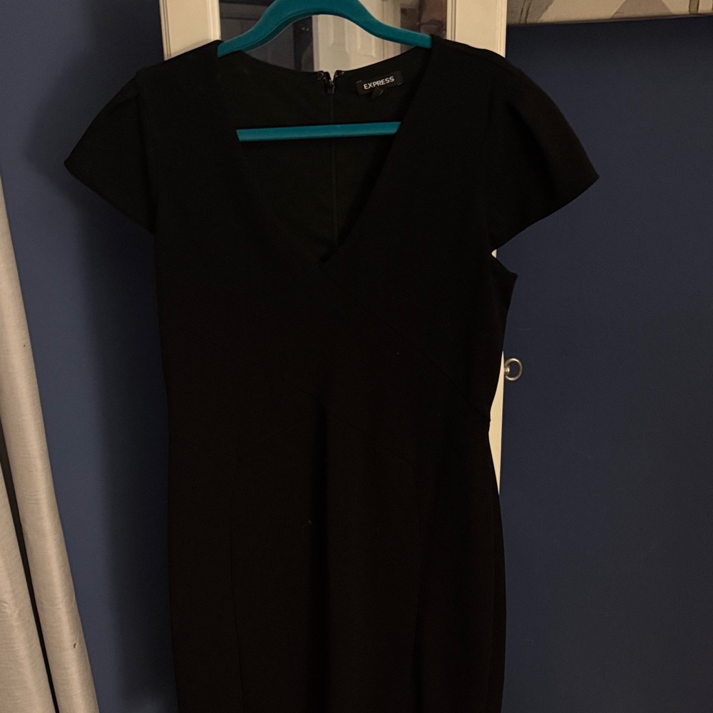 Express Black Midi Dress